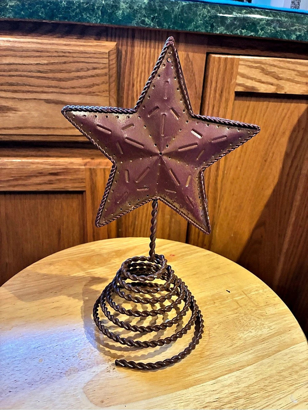 Rustic Brown Star Holiday Ornament/Tree topper